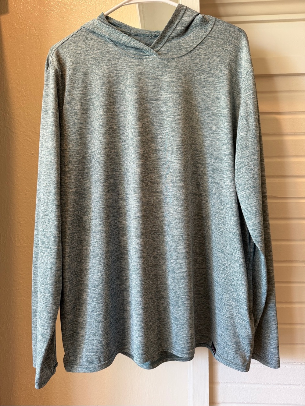 Patagonia Men’s Hooded Long Sleeve Shirt Blue Heather Size Large